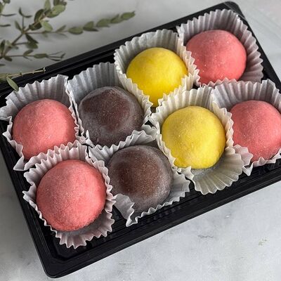 Моти ассорти манго-клубника, шоколадно-карамельный, малинав Кондитерская SunbeamCake по цене 2900 ₽