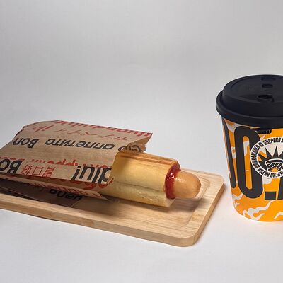 Французский хот-дог и кофе в Do.bro coffee по цене 975 ₽