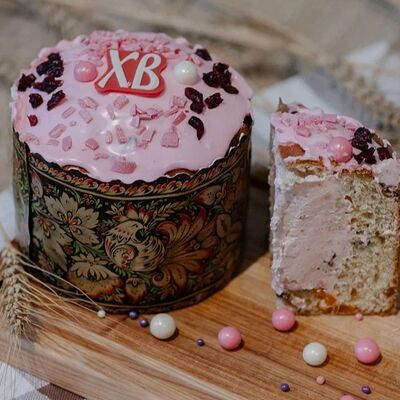 Кулич Клубника со сливками в Круассан Дорэ по цене 550 ₽