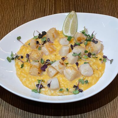 Ризотто с гребешком в Марлин по цене 1590 ₽