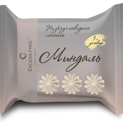Низкоуглеводное печенье Миндальное в Ничего лишнего по цене 125 ₽
