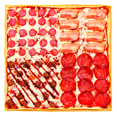 Пицца 4 мяса 33 см в Шеф Пепперолли по цене 1045 ₽