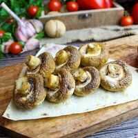 Шампиньоны на мангале в Хинкальная ЧОХА
