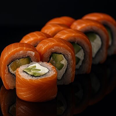 ЯФиладельфия ролл с авокадо в Фабрика кухня Пицца по цене 1255 ₽