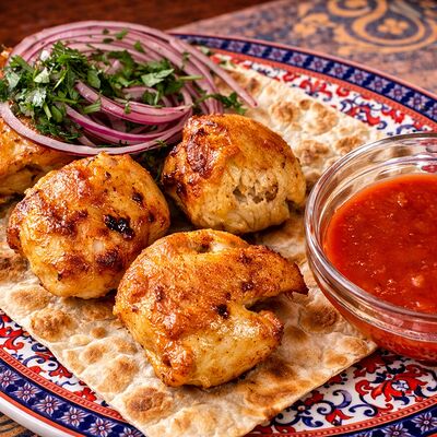 Шашлык из индейки в Тминъ по цене 350 ₽