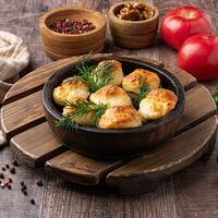 Грибы с сыром на кеци в Аджария
