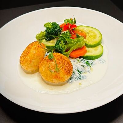 Крабовые кейки с овощами в Чентуриппе по цене 955 ₽