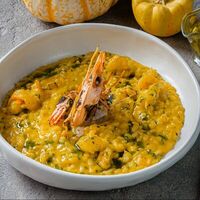 Ризотто с морепродуктами в Rombus cafe