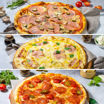 3 пиццы в BAZILICO PIZZA по цене 999 ₽