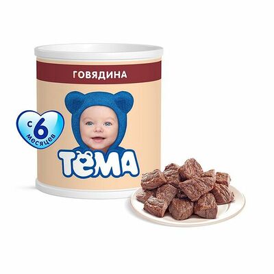 Пюре Тема говядина с 6 месяцев в Азбука Вкуса Экспресс Меню по цене 96 ₽