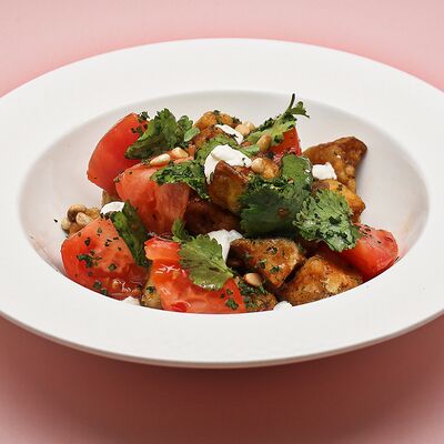 Хрустящие баклажаны с медовыми томатами в Еще одна кондитерская Академик по цене 870 ₽