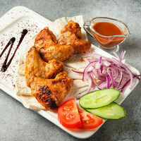 Куриные крылышки на мангале в Food Point 24