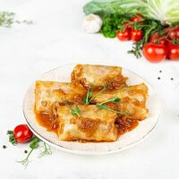 Голубцы с мясом в томатно-овощном соусе в У Палыча. С пылу, с жару!