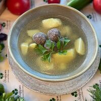 Суп с фрикадельками в Эларджи