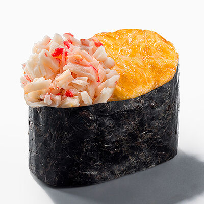 Гункан краб запеченный в Вкус и лосось по цене 250 ₽