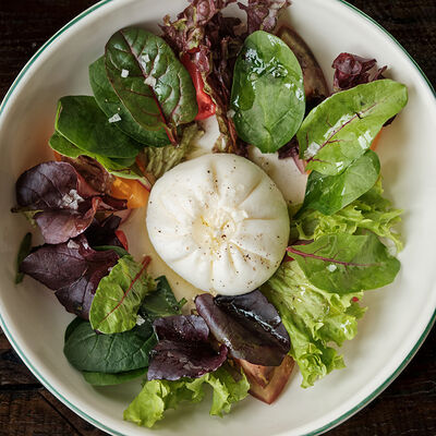 Буррата, сезонные томаты в Dacha restaurant по цене 830 ₽