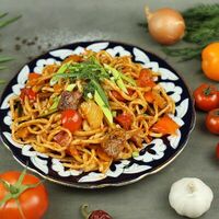 Лагман жареный в Чайхана Ансар