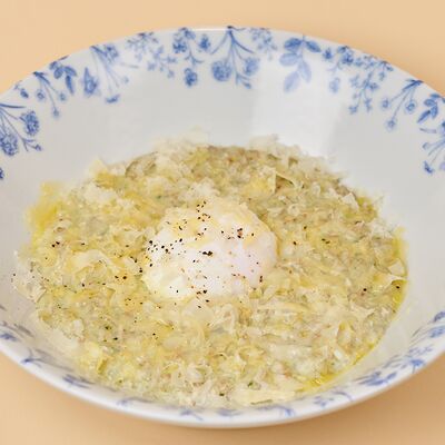 Зелёная гречка, яйцо пашот, пармезан в Kalabasa по цене 1113 ₽