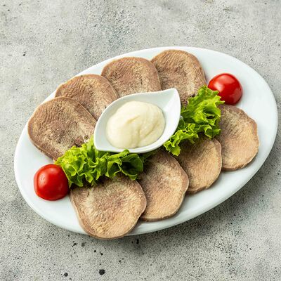 Язык с хреном в Кафе Хинкальная Маро по цене 450 ₽