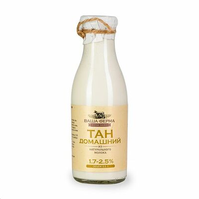 Тан Домашний Ваша Ферма 1.7-2.5 % Бзмж в Азбука Вкуса Экспресс Меню по цене 235 ₽