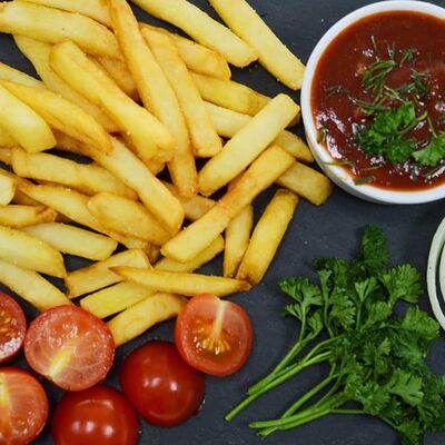 Картофель фри в Мангал и мясо по цене 168 ₽