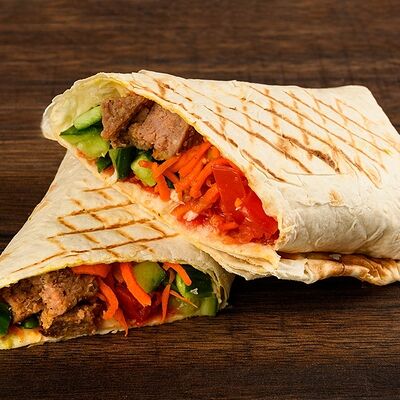 Шаурма с говяжьей котлетой в Шаурма 59 по цене 479 ₽