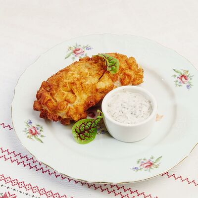 Пожарская котлета с грибным соусом в Трактиръ Кадриль по цене 352 ₽