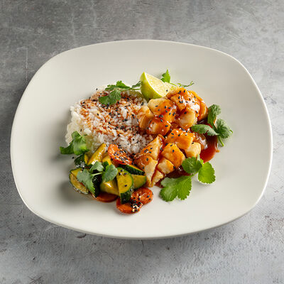 Окунь в кисло-сладком соусе в Мидийное место по цене 930 ₽