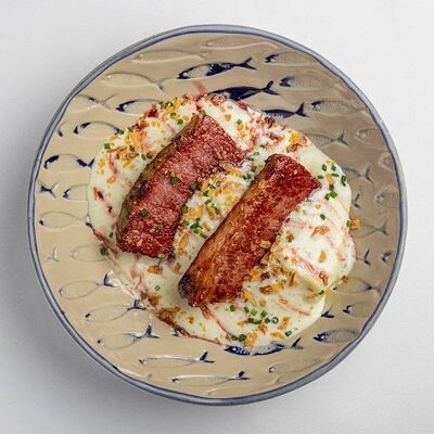 Телятина, мусс из пармезана, портвейн в АFINA по цене 1250 ₽