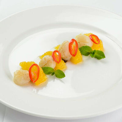 Гребешки с соусом песто в БамБуши по цене 545