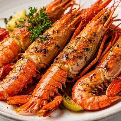 Лангустины на гриле в Ракушка по цене 1230 ₽