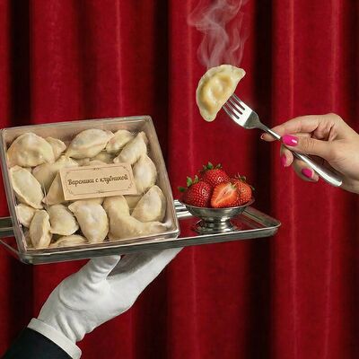 Вареники с клубникой в Бисквит по цене 1900 ₽