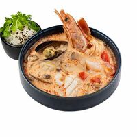 Сливочный Том ям с лангустином и морепродуктами в Пекин