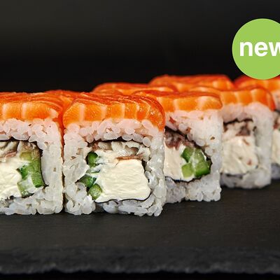 Филадельфия с лососем и угрем в Суши муши по цене 589 ₽