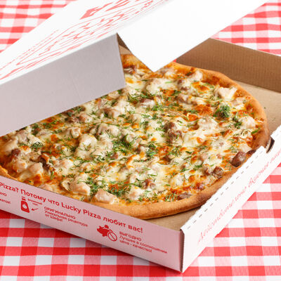 Пицца Мясное ассорти в Lucky Pizza по цене 349 ₽