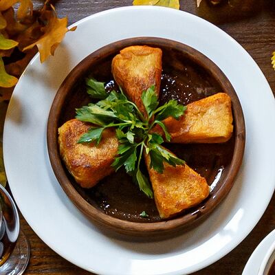 Жареный сулугуни в Хинкальня по цене 21 р.