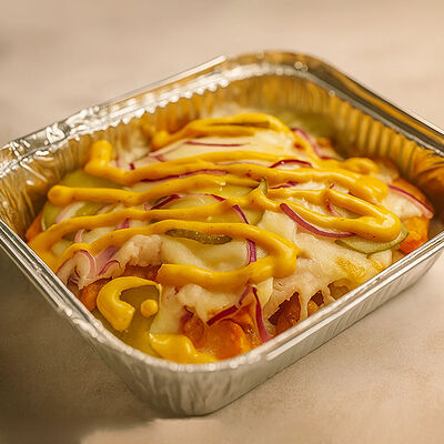 Картофельные дольки с курочкой и маринованными огурцами в Apizza по цене 341 ₽