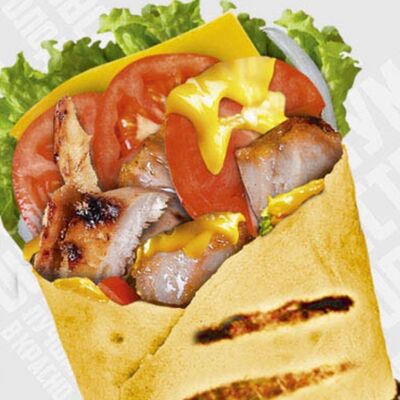 Шаурма Гавайская с курицей (большая) в Ростовский Гриль по цене 365 ₽