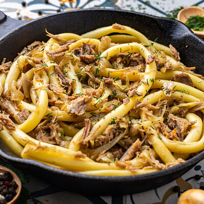 Макароны по-флотски в Одесса-мама по цене 790 ₽