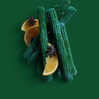 Чуррос Green шпинат с сахарной пудрой, джемом киви-базилик и сгущенкой в Comida Mexicana