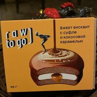 Sweet бисквит с суфле и кокосовой карамелью Raw to go в Чайная история