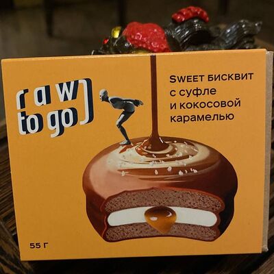 Sweet бисквит с суфле и кокосовой карамелью Raw to go в Чайная история по цене 271 ₽