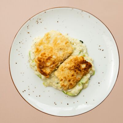 Ризотто из цукини с трескойв Романовская пекарня по цене 750 ₽