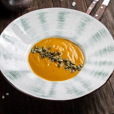 Тыквенный крем-суп в Шашлык Хаус GRILL&PIZZA по цене 490 ₽