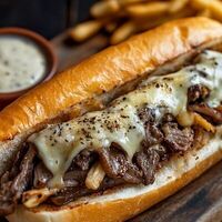 Хот-дог с рваной говядинойв CHEF BURGER