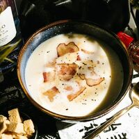 Сырный крем-суп с беконом и Пармезаном в Дом быта Asia