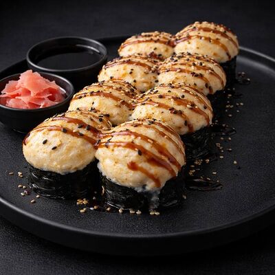 С лососем и запечённым болгарским перцем в Авто Япончик по цене 750 ₽