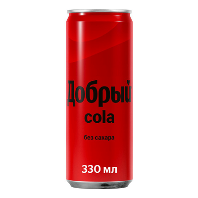 Добрый Кола без сахара ж/б 0,33 в Пицца Суши Стар по цене 176 ₽