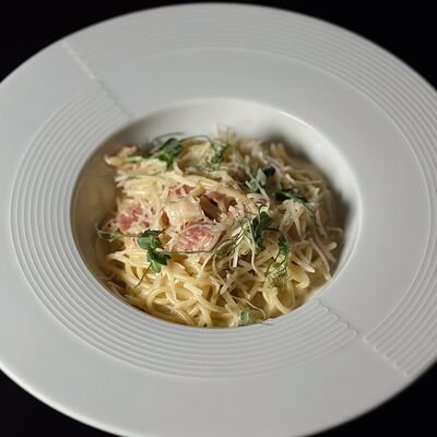 Паста карбонара в Бобер Выдыхай по цене 575 ₽