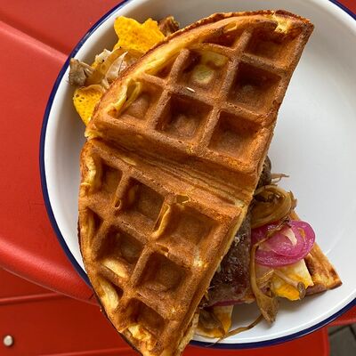 Вафля картофельная с говядиной в Smazhenka bistro по цене 24 р.